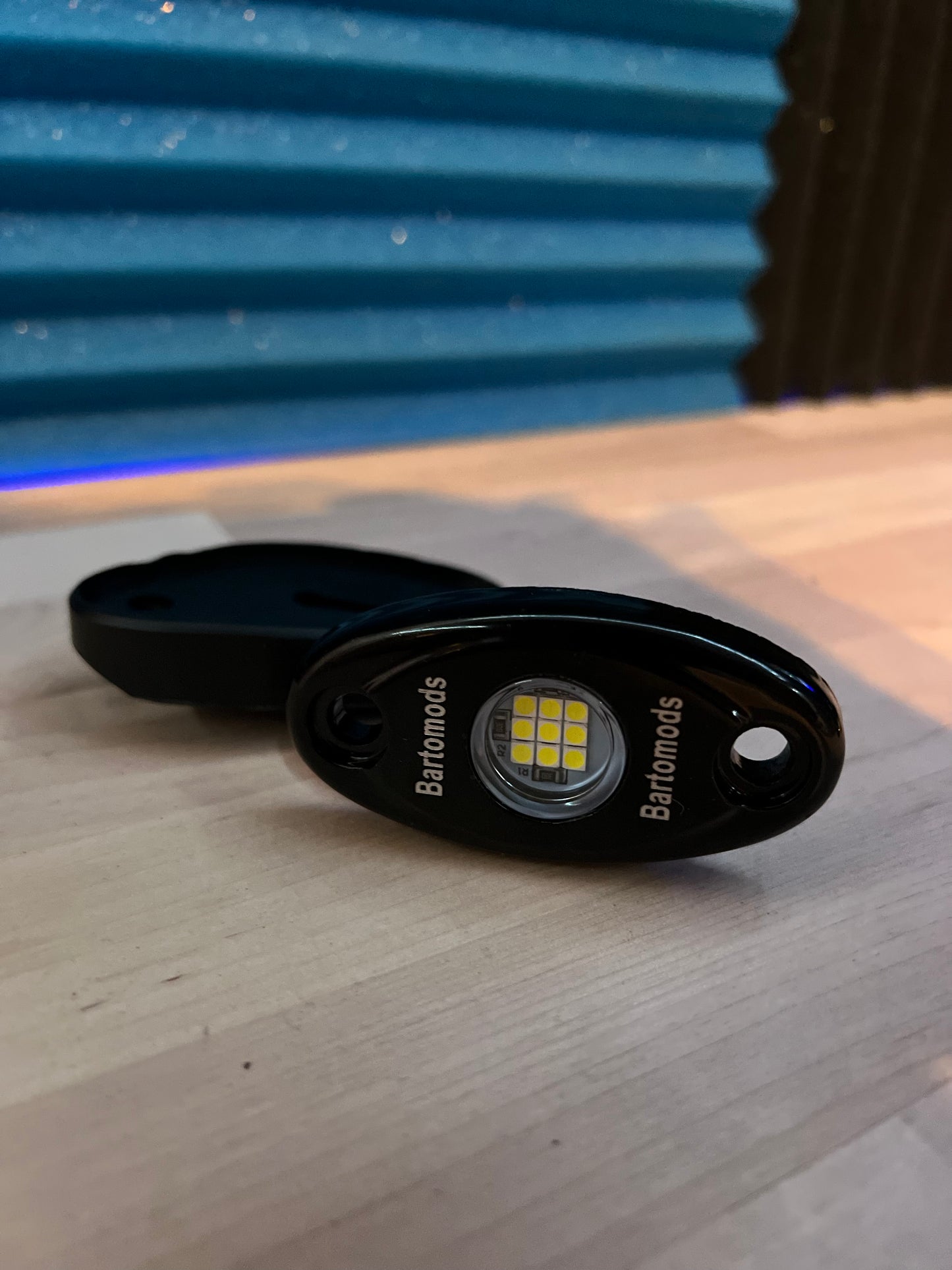 9LED pure white rock light