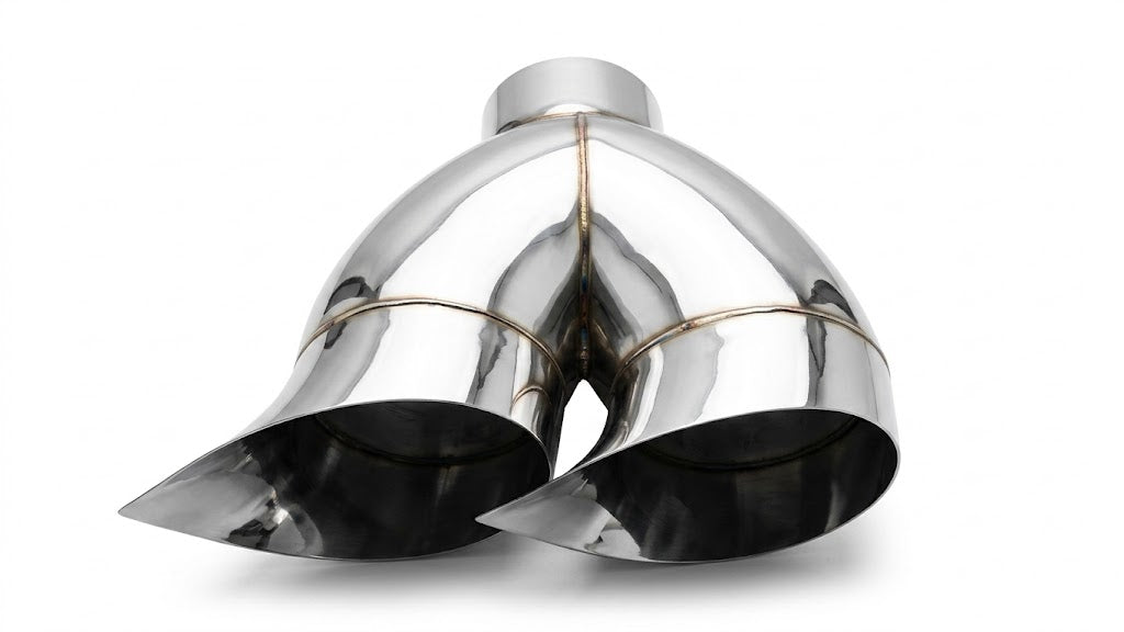 Dual Tear Drop Exhaust Tip