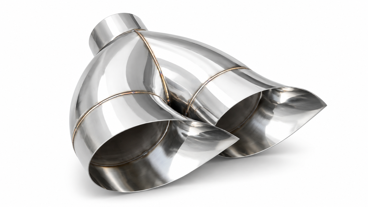 Dual Tear Drop Exhaust Tip