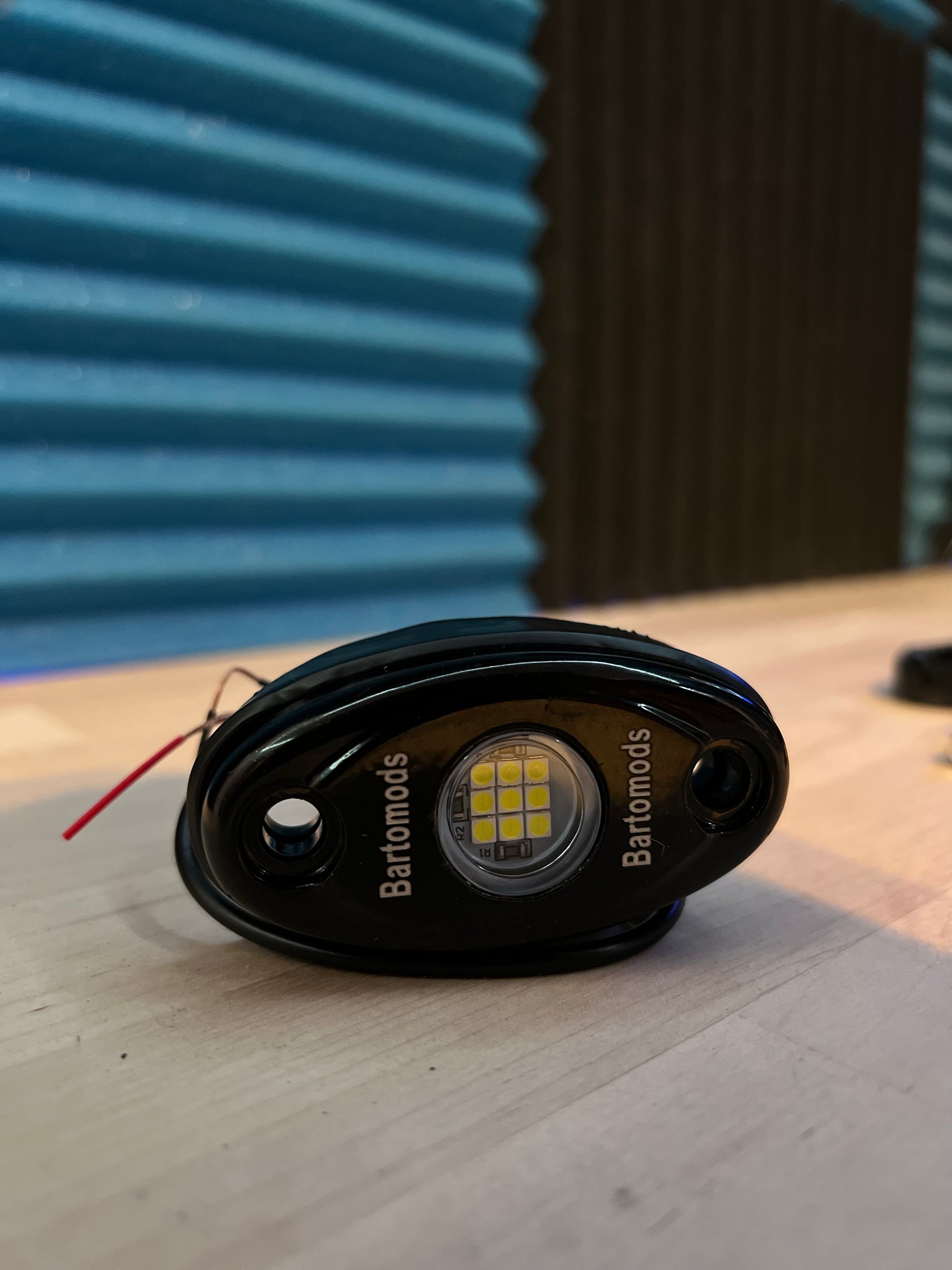 9LED pure white rock light